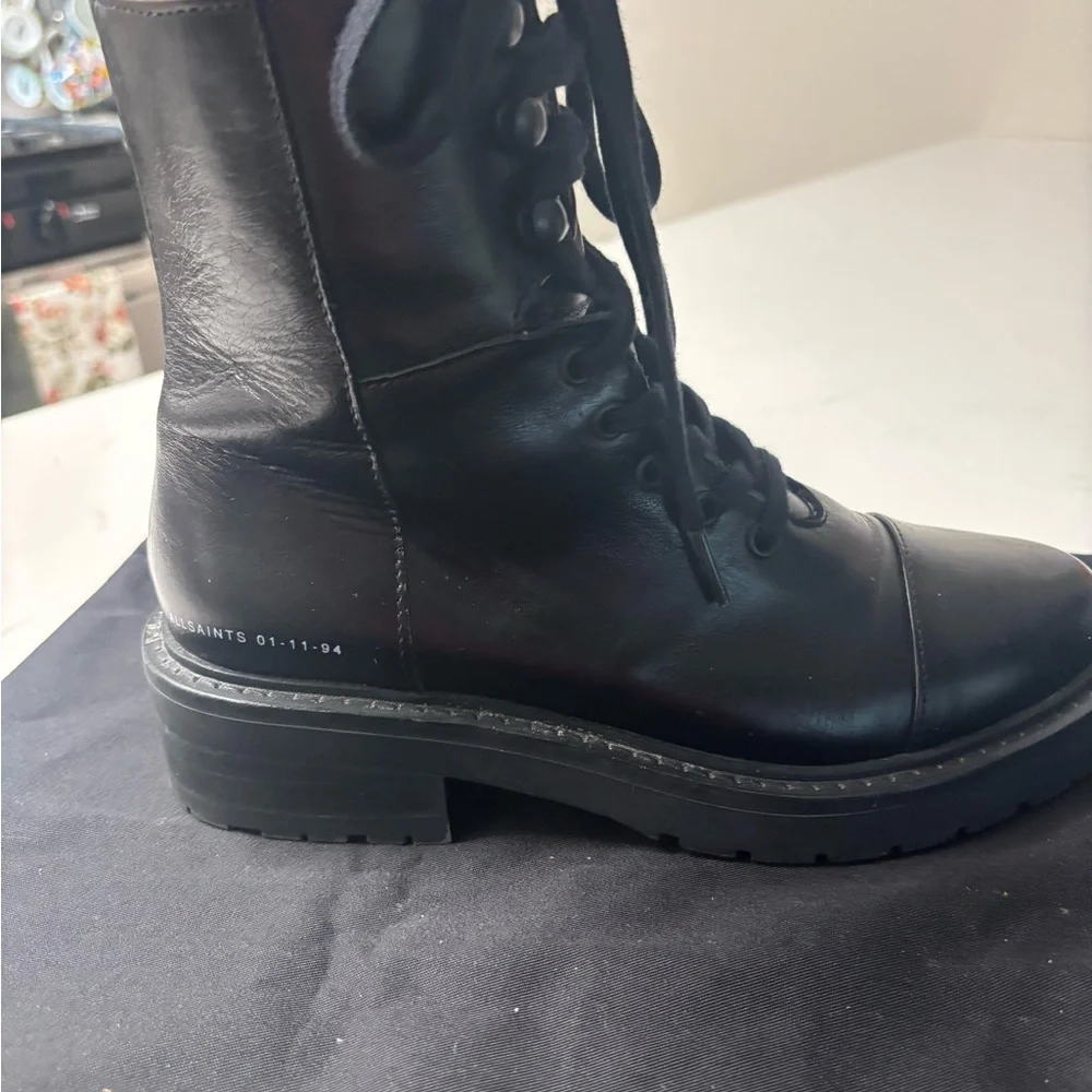 Black Leather Ankle Boots - Picture 11 of 15